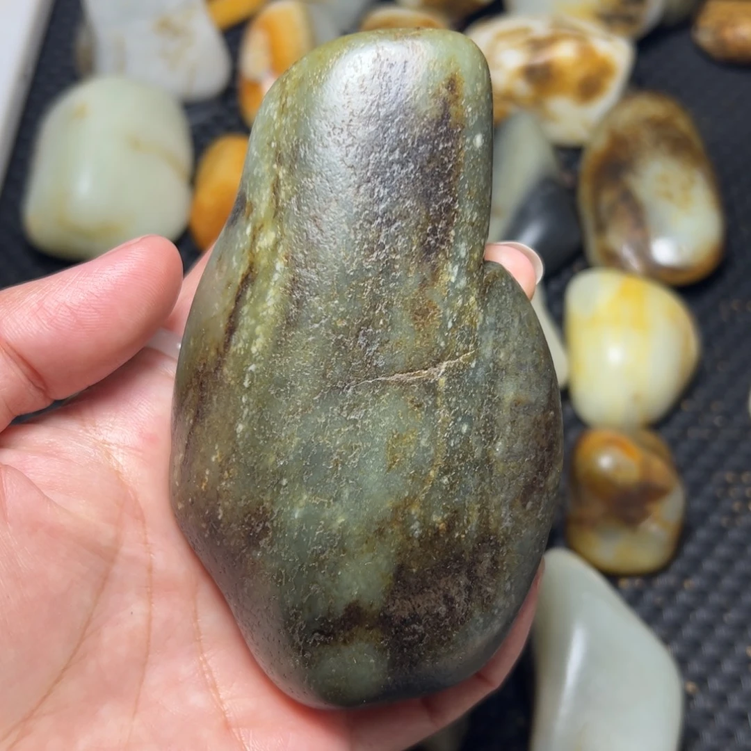 和田玉未镶嵌挂件B39