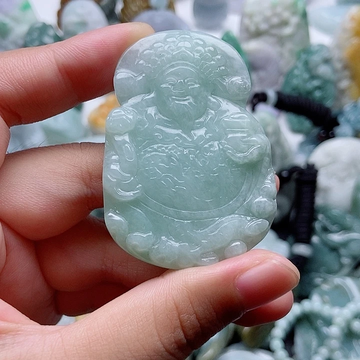 翡翠未镶嵌吊坠(不含链)1