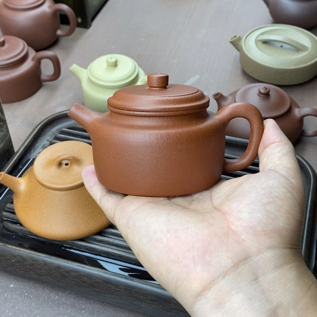 茶壶紫砂紫砂红降坡德中