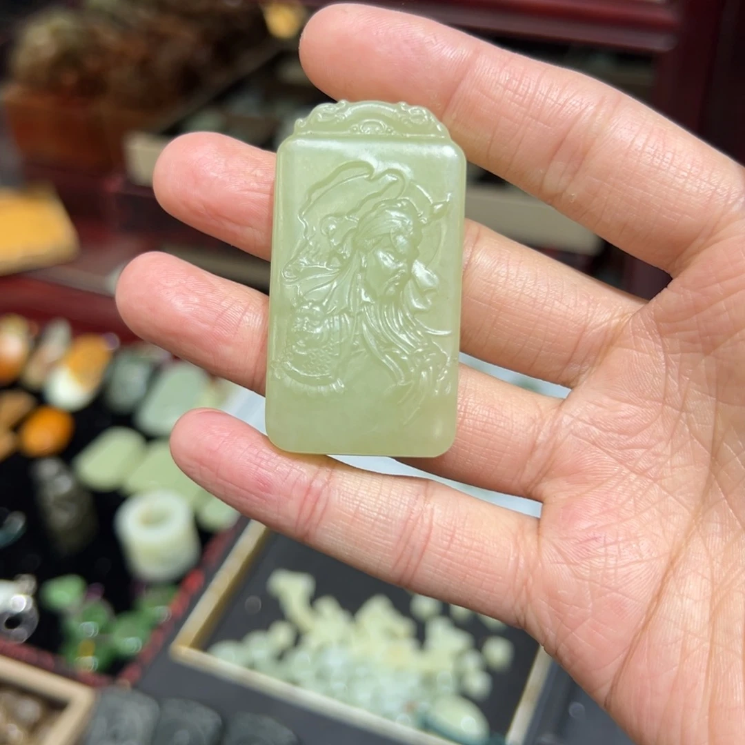 吊坠(赠链)未镶嵌和田玉莲****#