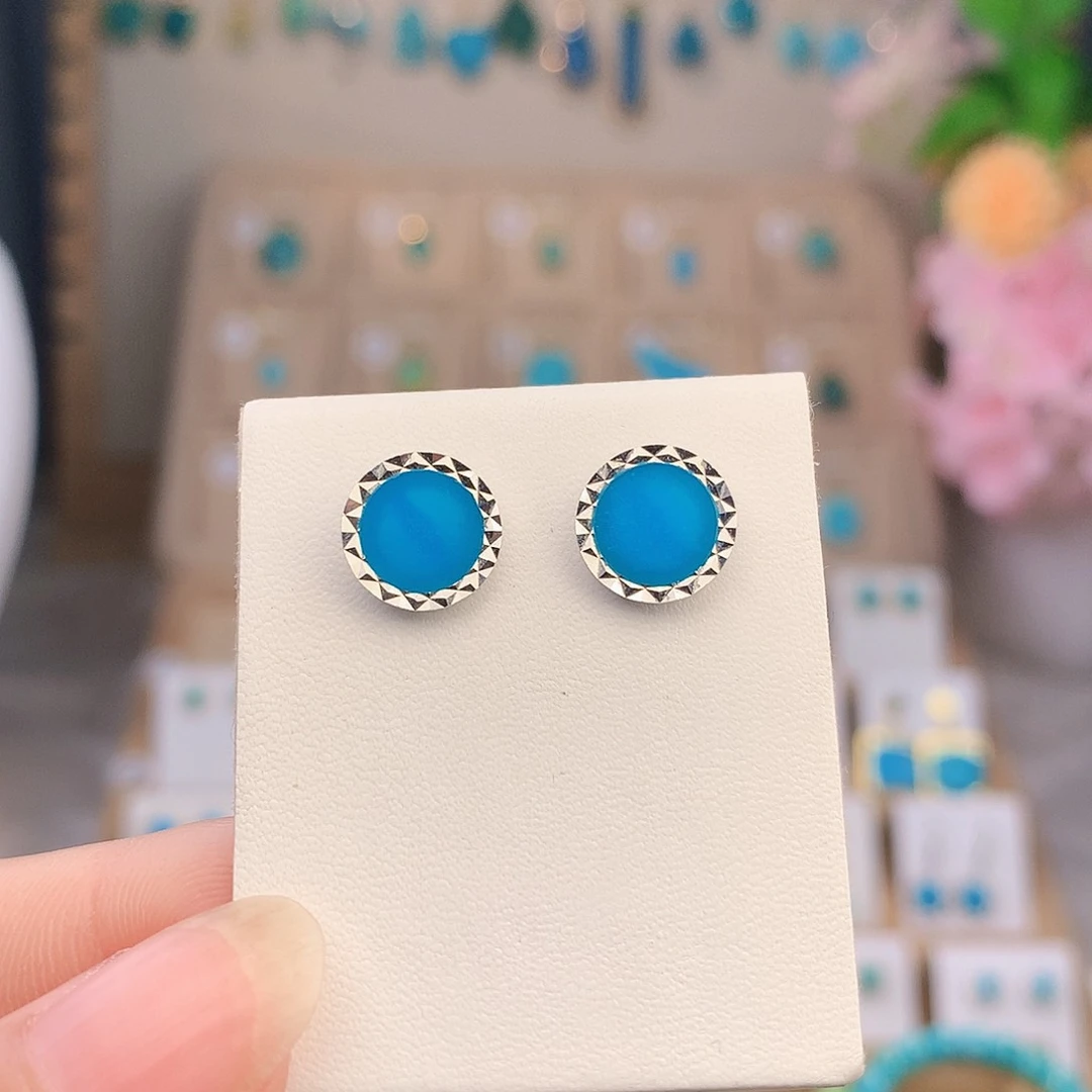 绿松石18K金镶嵌颈饰