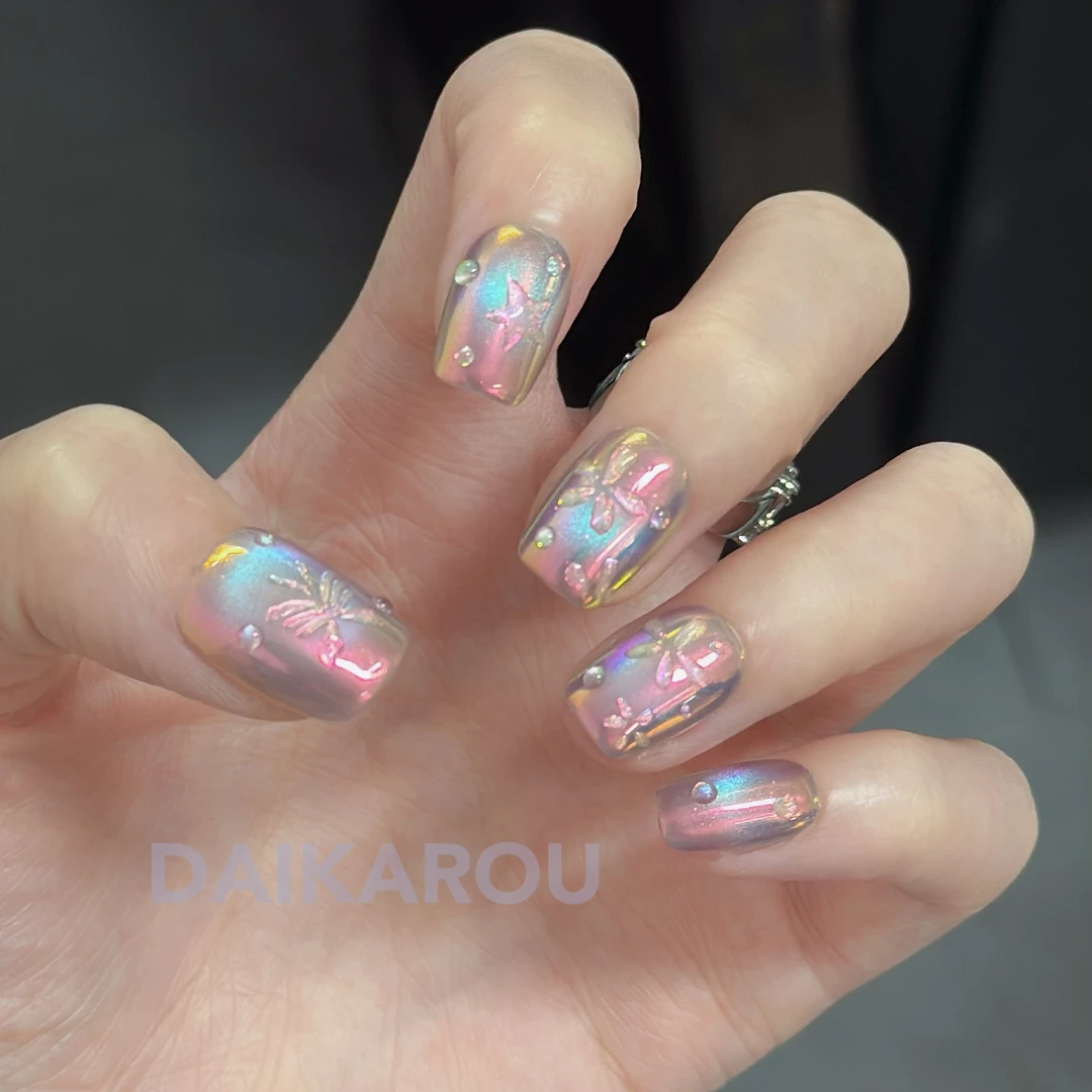 夏幽引 黛卡柔 预售 新甲型 此度 短椭圆 中椭圆 手工穿戴甲10片