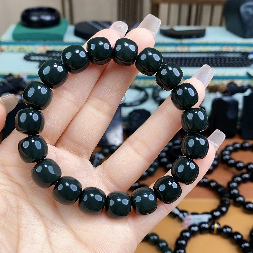 管***帆手链未镶嵌和田玉