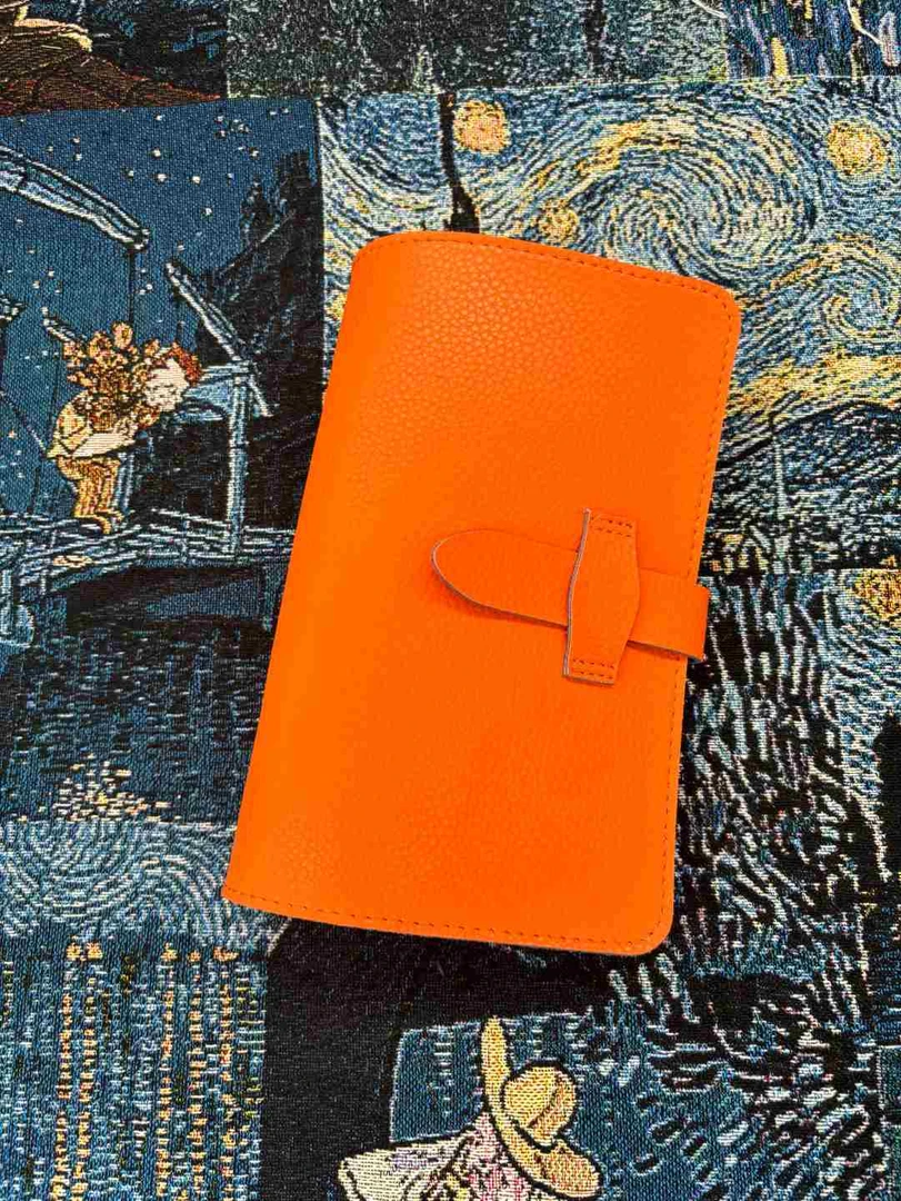 真皮牛皮荔枝纹简约笔记本活页记事本手账本商务A6可拆卸日记本