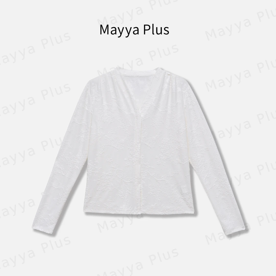【嘉人】Mayya Plus麦芽定制气质显瘦流光风梭织上衣32537562