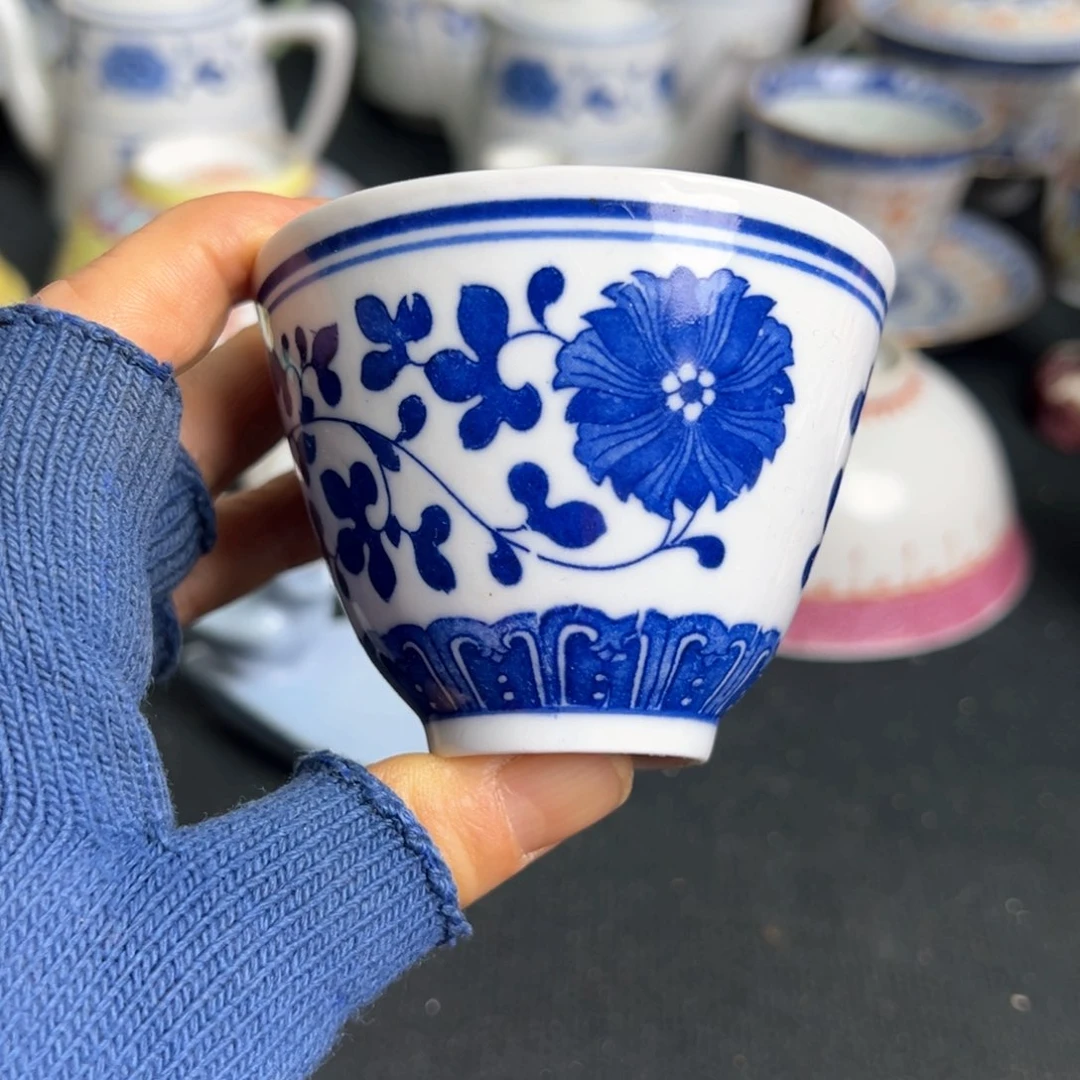 杯罗*景德镇陶瓷青花杯