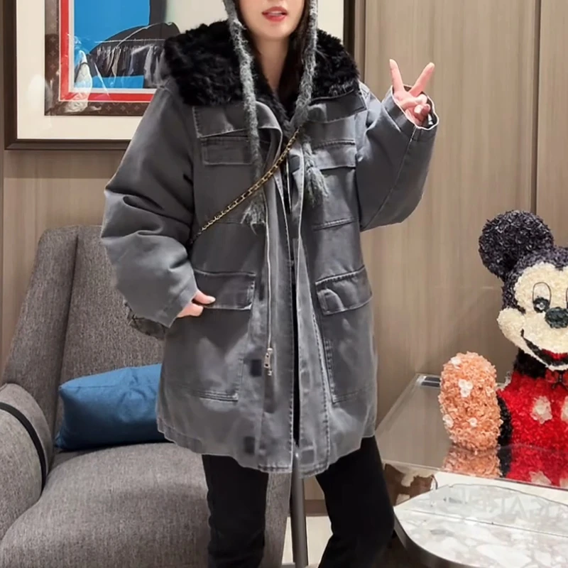 2025年早秋新款韩版时尚高级感纯色设计感上衣女小众洋气连帽外套