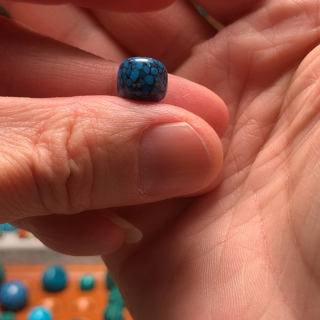 琉璃颈饰蒙**主蓝花色9mm老行