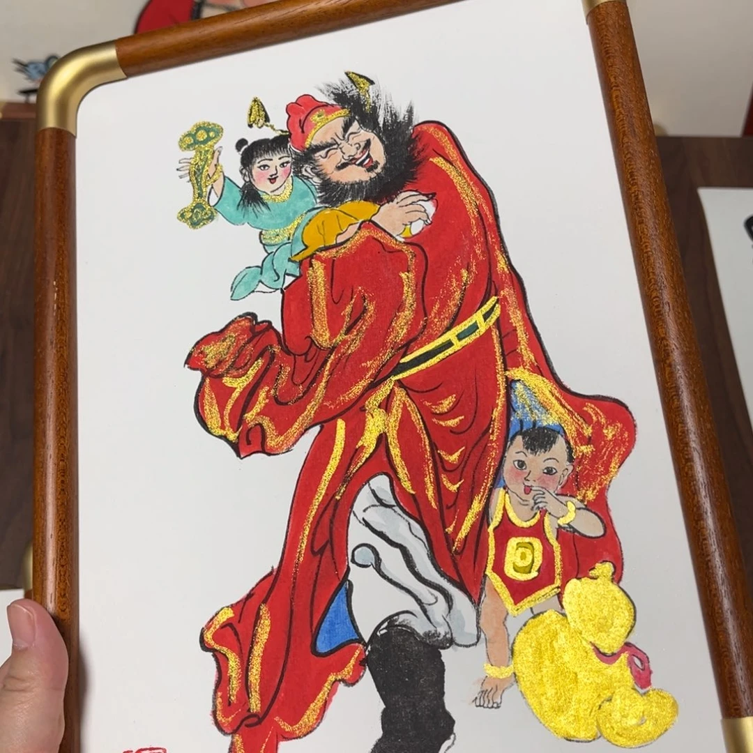 国画纯手绘禅意画作品