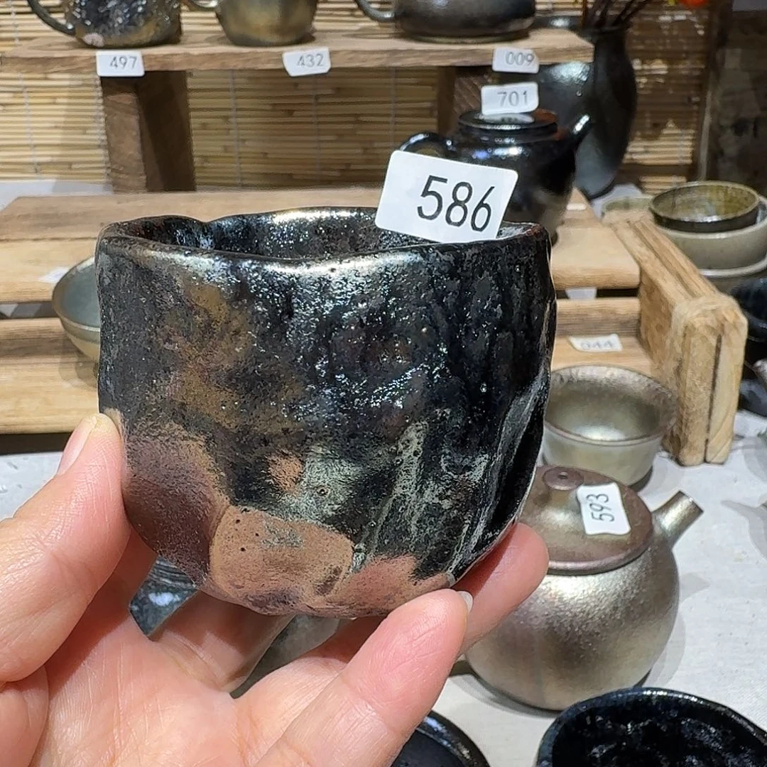 随***d壶建水紫陶紫泥柴烧杯