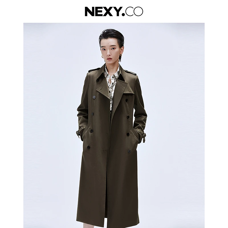NEXY.CO/奈蔻25秋季新款中长款风衣时尚通勤简约气质女XJ00399F4