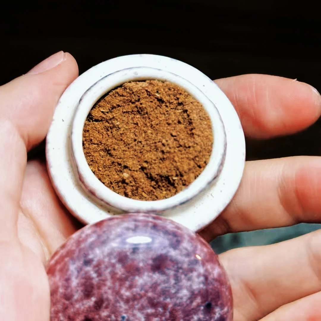 深紫深咖茉茉摆件