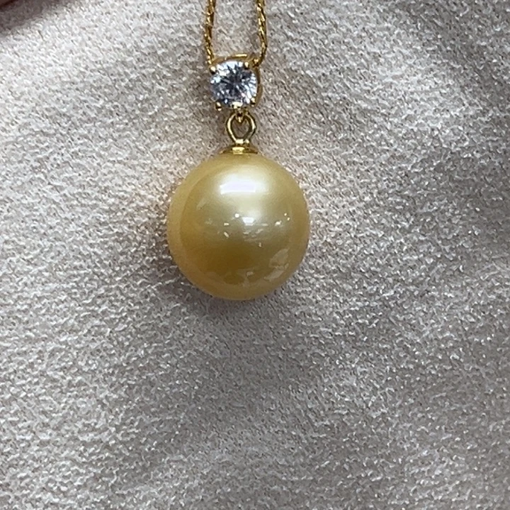 海水珍珠银S925镶嵌颈饰10-11mm 79号