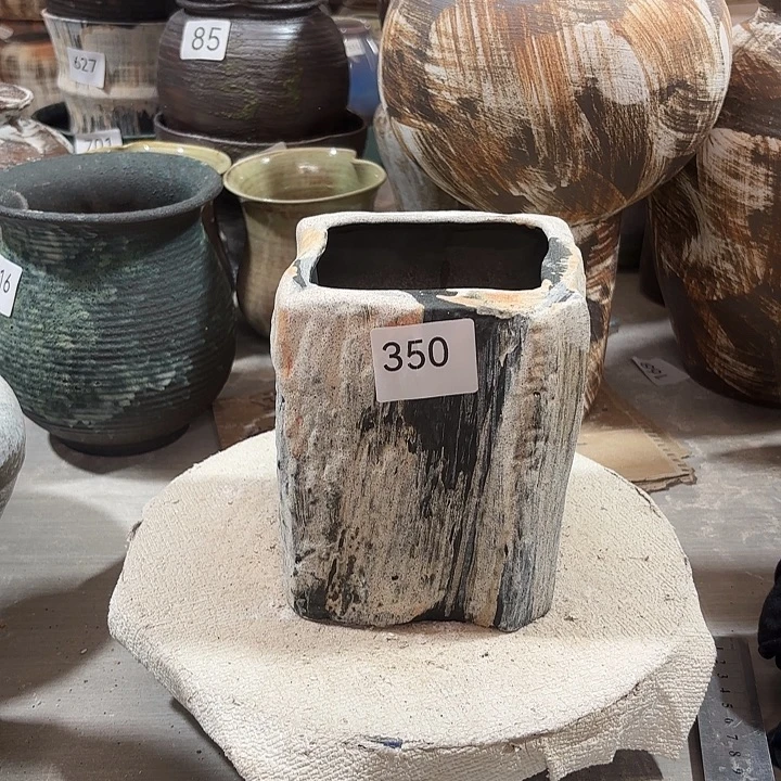 陶摆件高14.5，口9，无孔，350