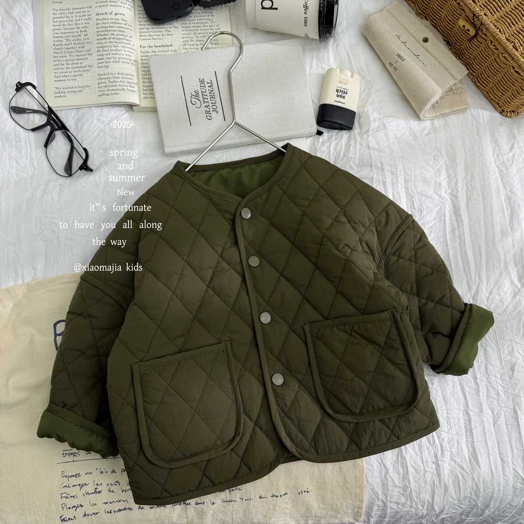 儿童冬季轻薄棉服D-6210保暖秋冬装二棉棉衣中性棉服上衣