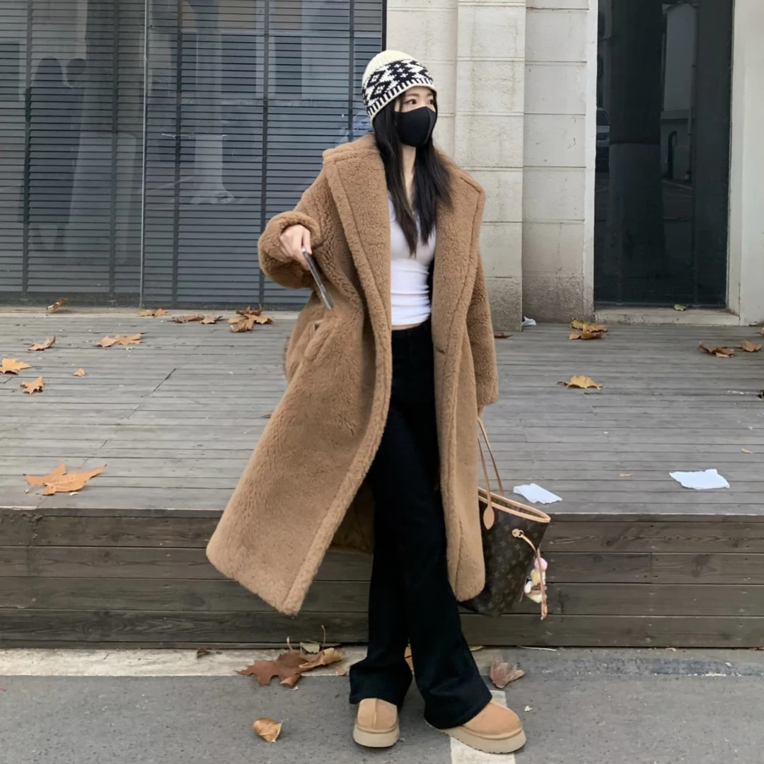未使用 MaxMara teddy长款廓形泰迪熊大衣