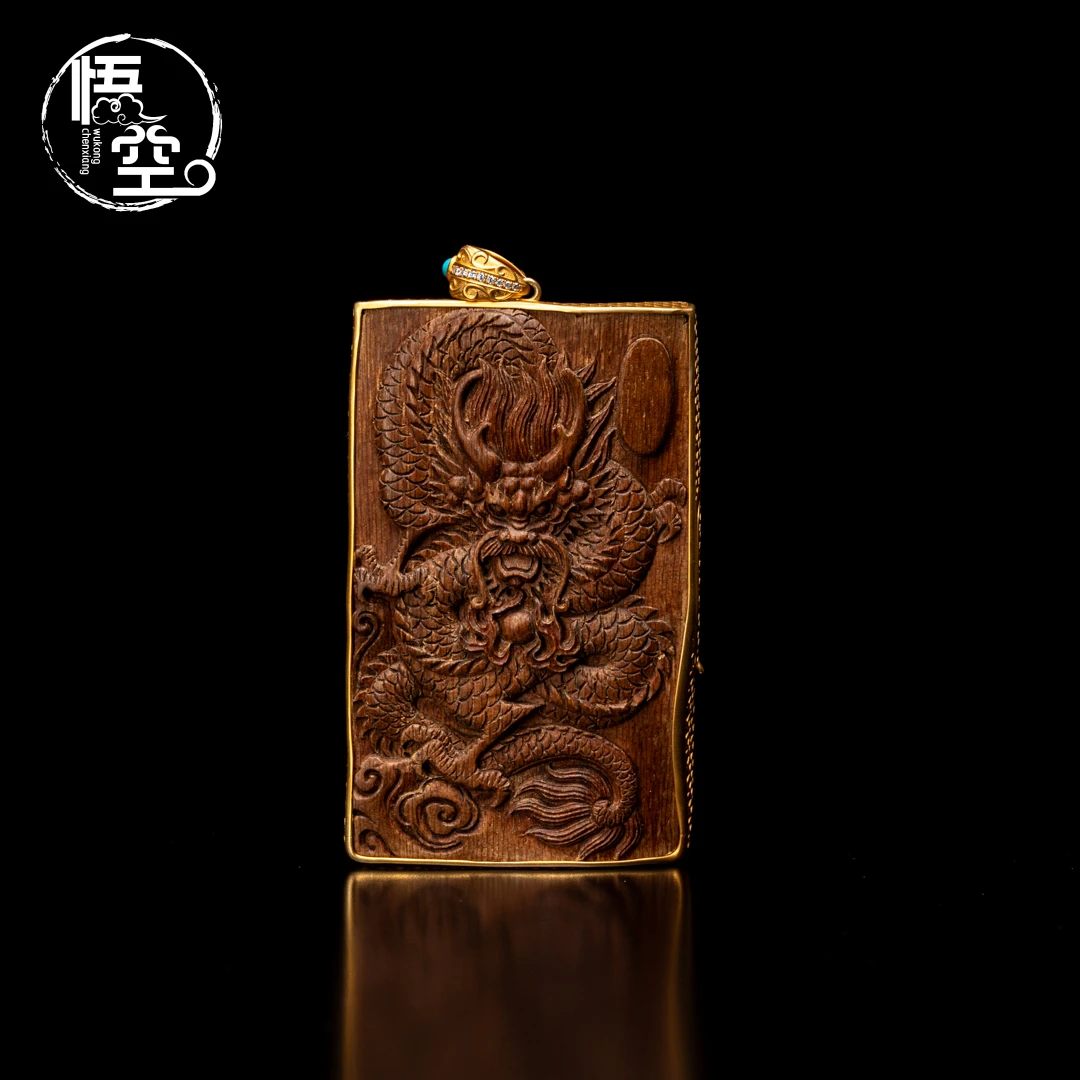 沉香【悟空沉香】芽庄红土沉水龙牌 约36.9g  天然沉香原料吊坠