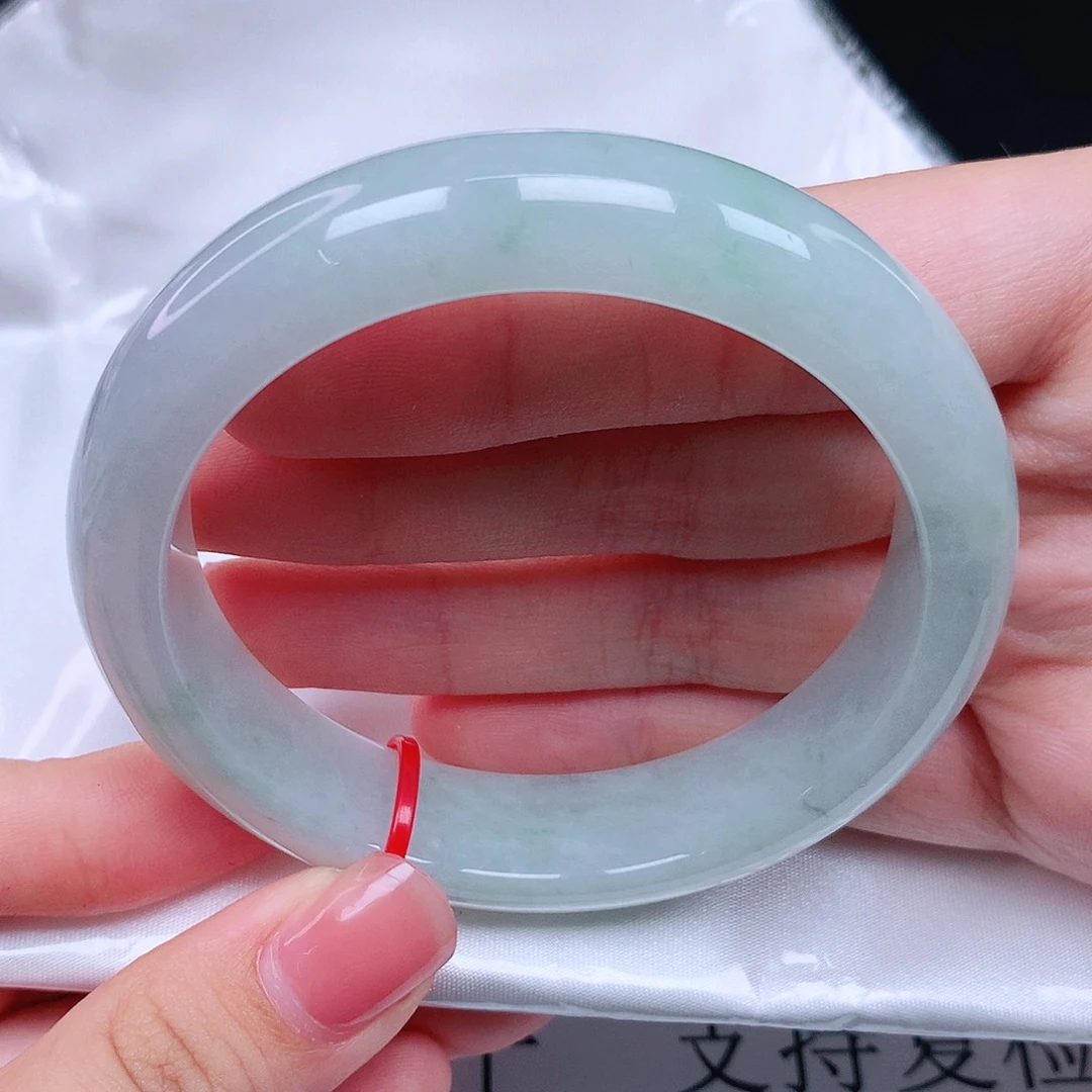 翡翠未镶嵌手镯56圈0061