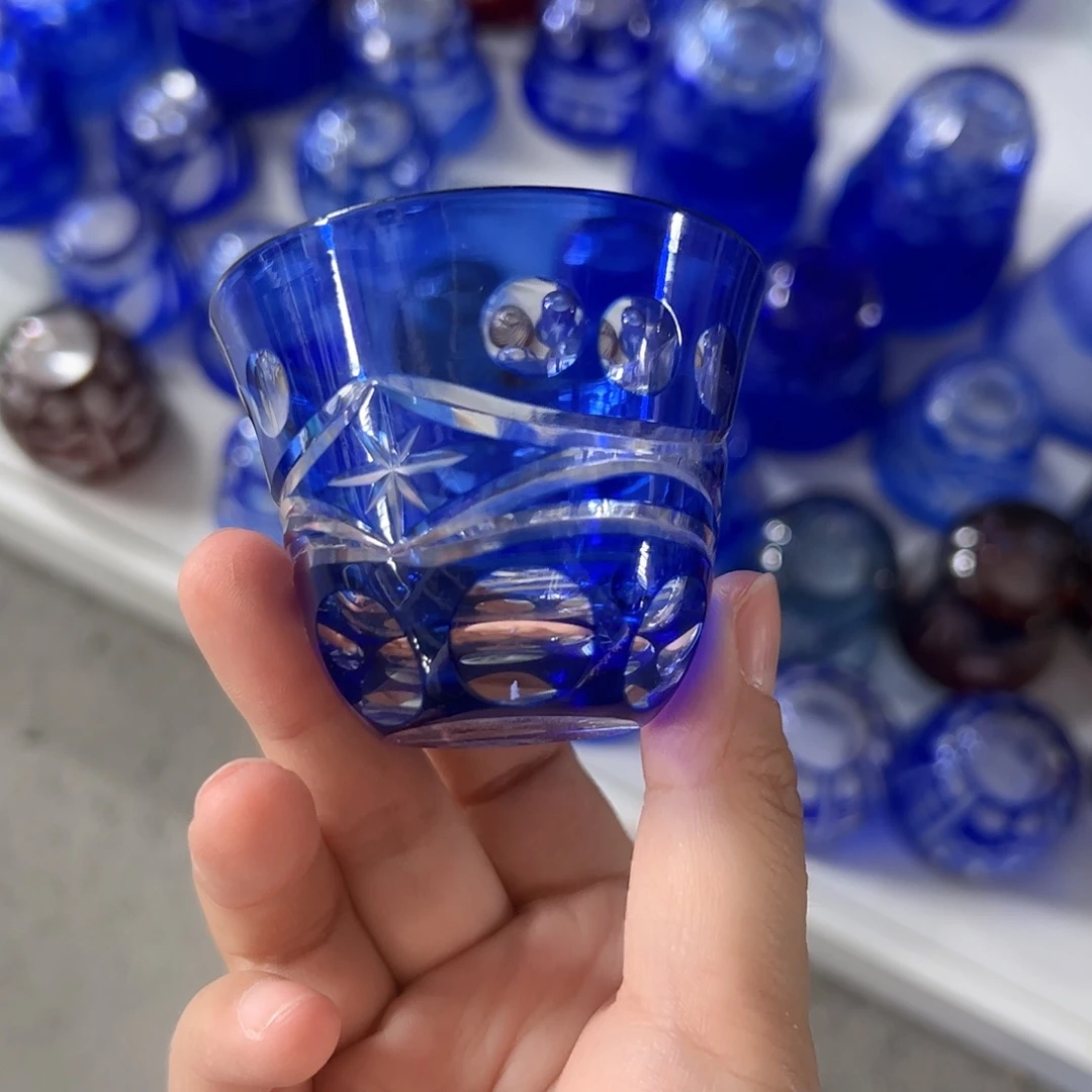水晶玻璃高脚款微瑕一个