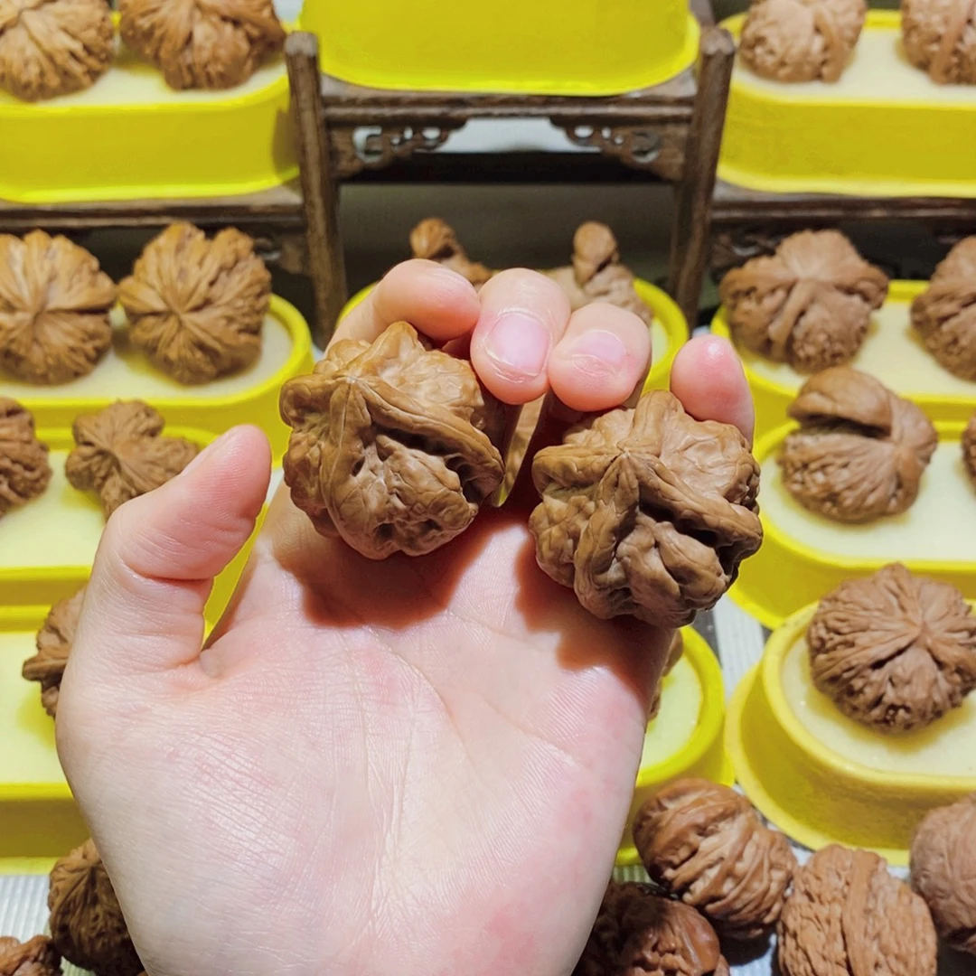 文玩核桃吊坠古蝉四棱