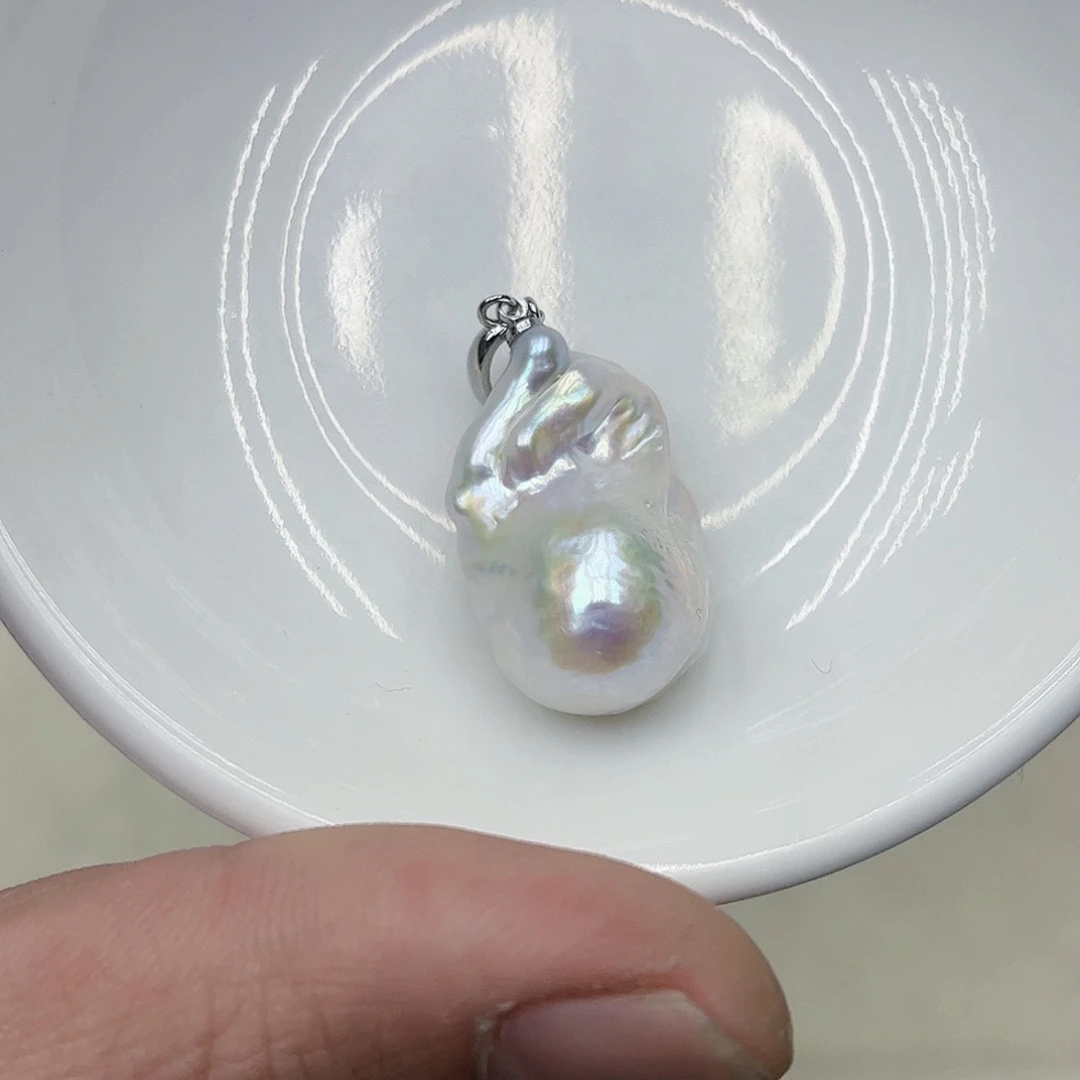 淡水珍珠吊坠(不含链)未镶嵌劉*吉08