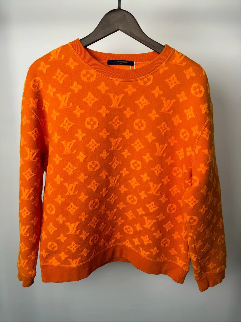 99新 LouisVuitton/路易威登 三花满印针织卫衣/M码/25282