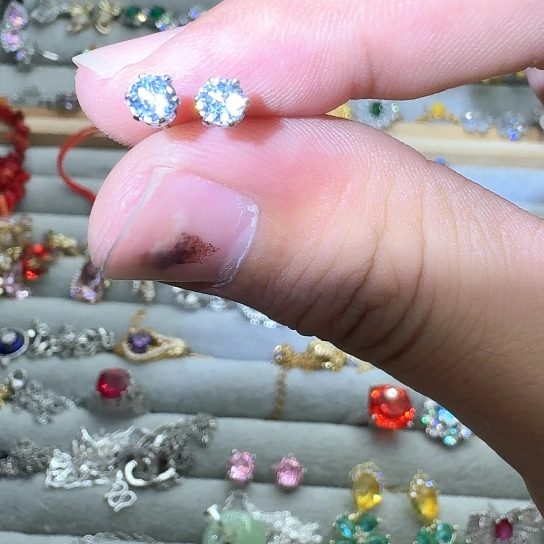 托帕石戒指银S925镶嵌