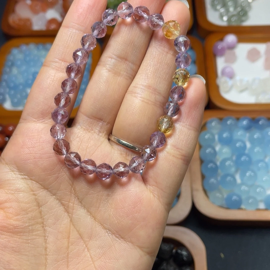 水晶未镶嵌手链紫水