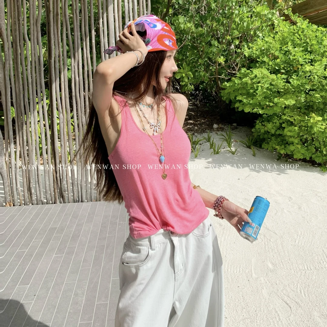 【夏日多巴胺】超嫩！超好穿！多巴胺背心内搭无袖背心