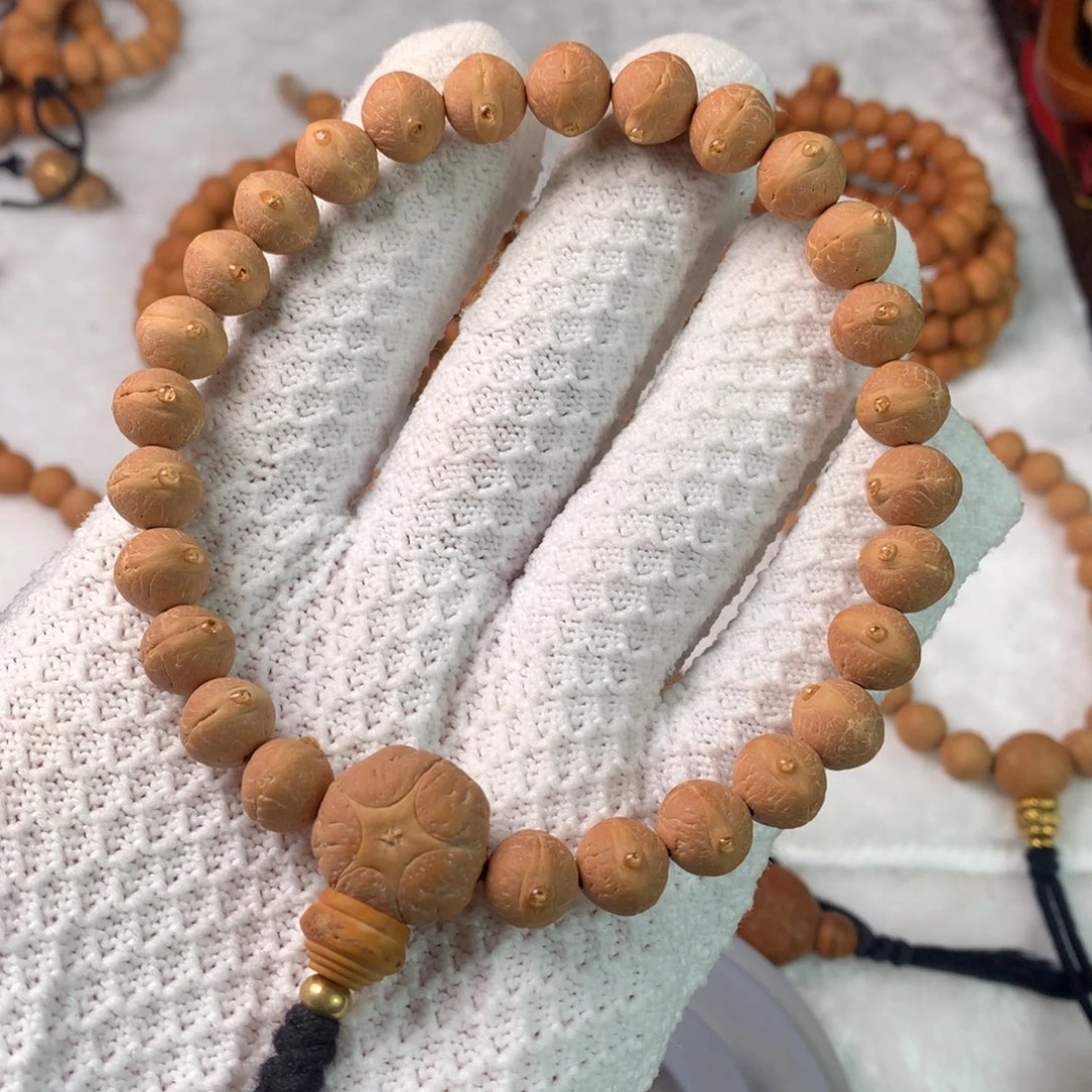 手串凤眼菩提10➕实心手持五星头