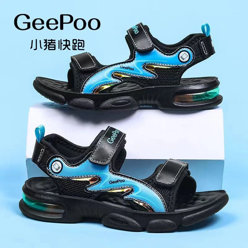 男童凉鞋2025夏季新款运动防滑中大童学生休闲露趾沙滩鞋