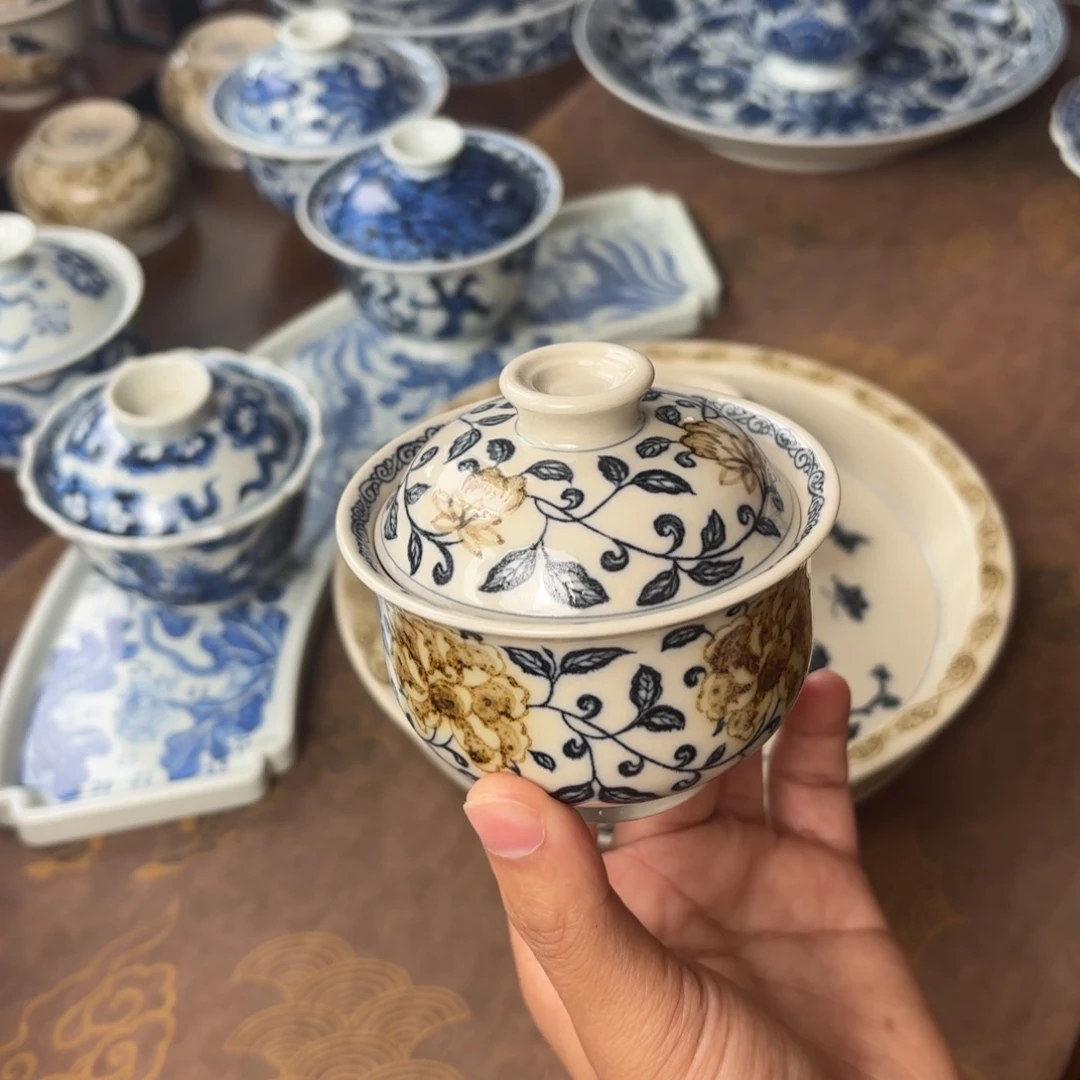 摆件景德镇手绘茶器