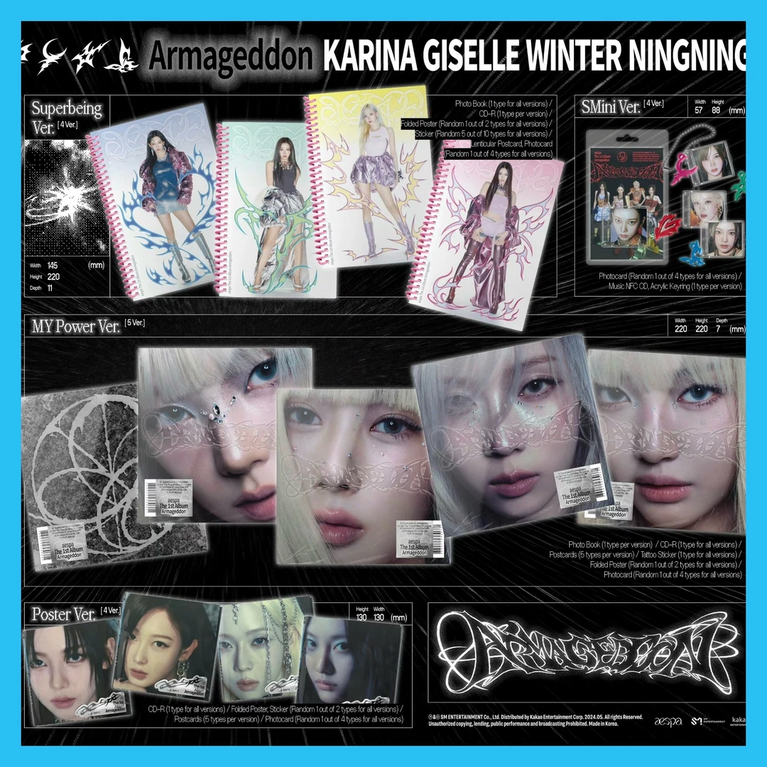 吒专辑 aespa 正规一辑 Armageddon 官版明星周边 正规1专辑