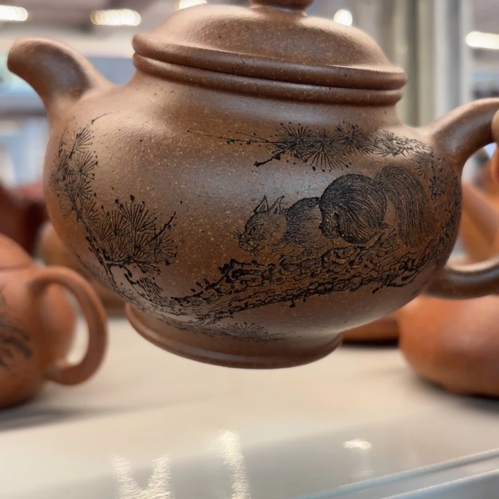 茶壶紫砂宜兴原矿龙骨金砂