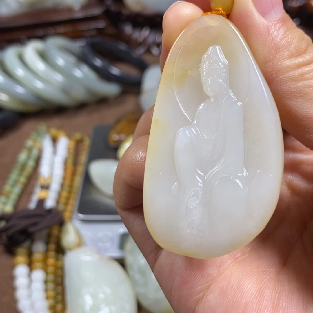 和田玉未镶嵌挂件