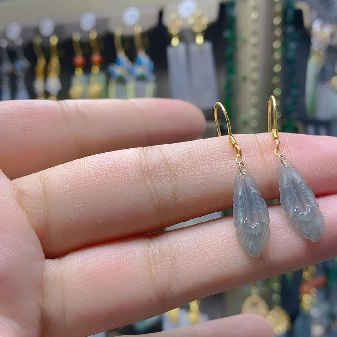 未镶嵌翡翠耳饰翡翠