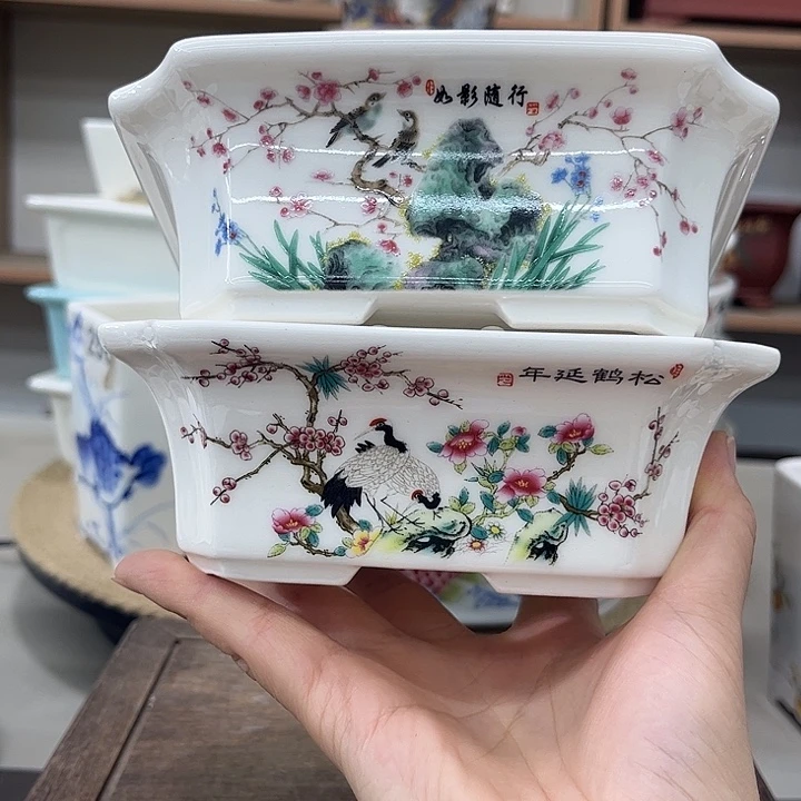 恶**哮内直径13-11-4.5花盆2只