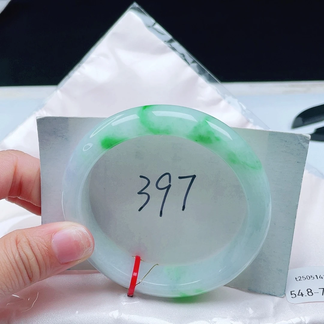 翡翠未镶嵌手镯54+正圈