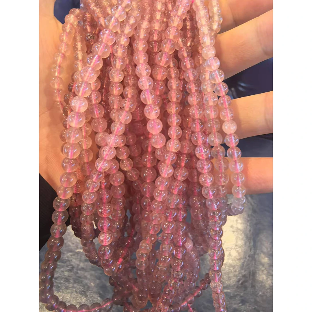 非金属仿水晶手链 宝丫轻奢 5/6清新多圈草莓手串K899