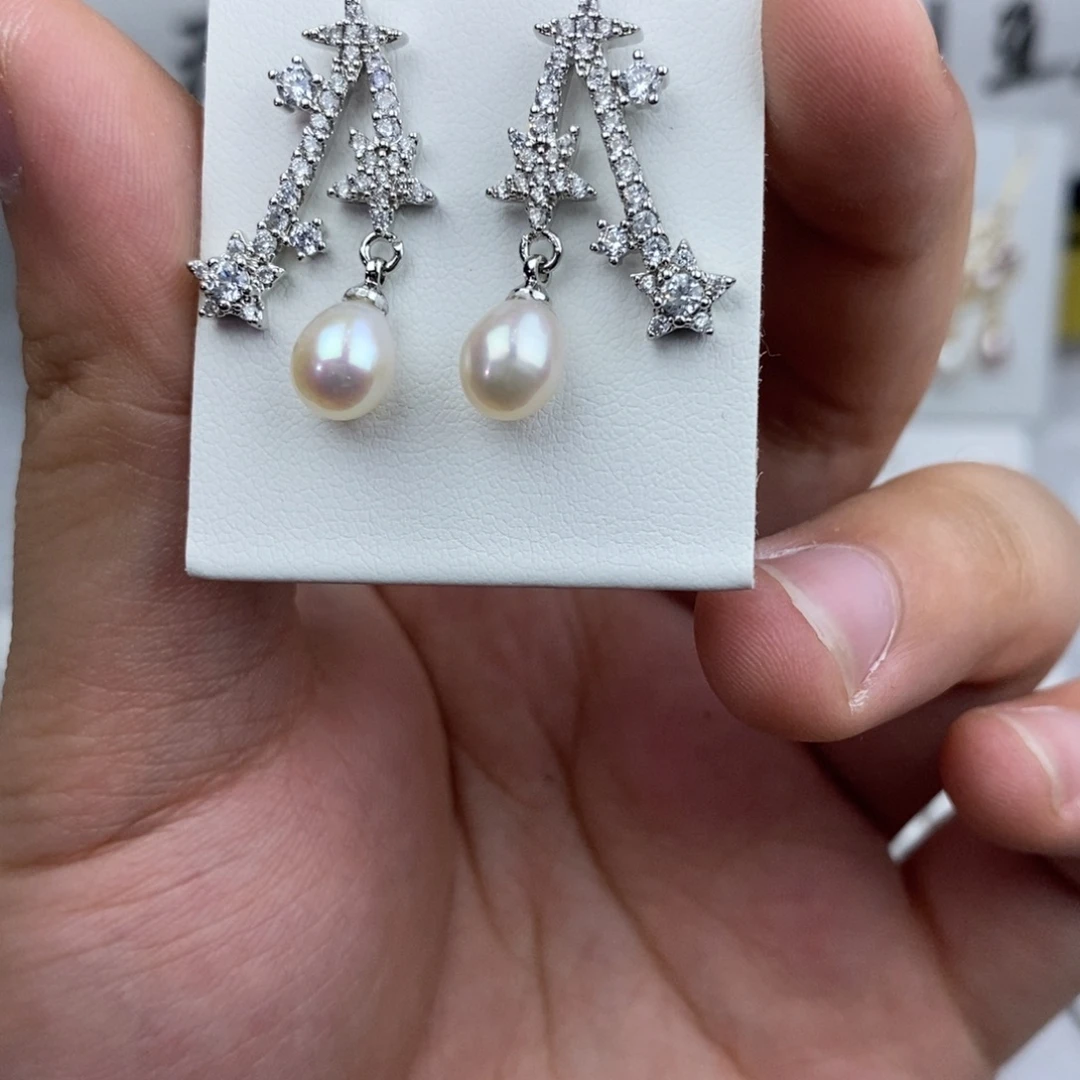 未镶嵌耳饰淡水珍珠