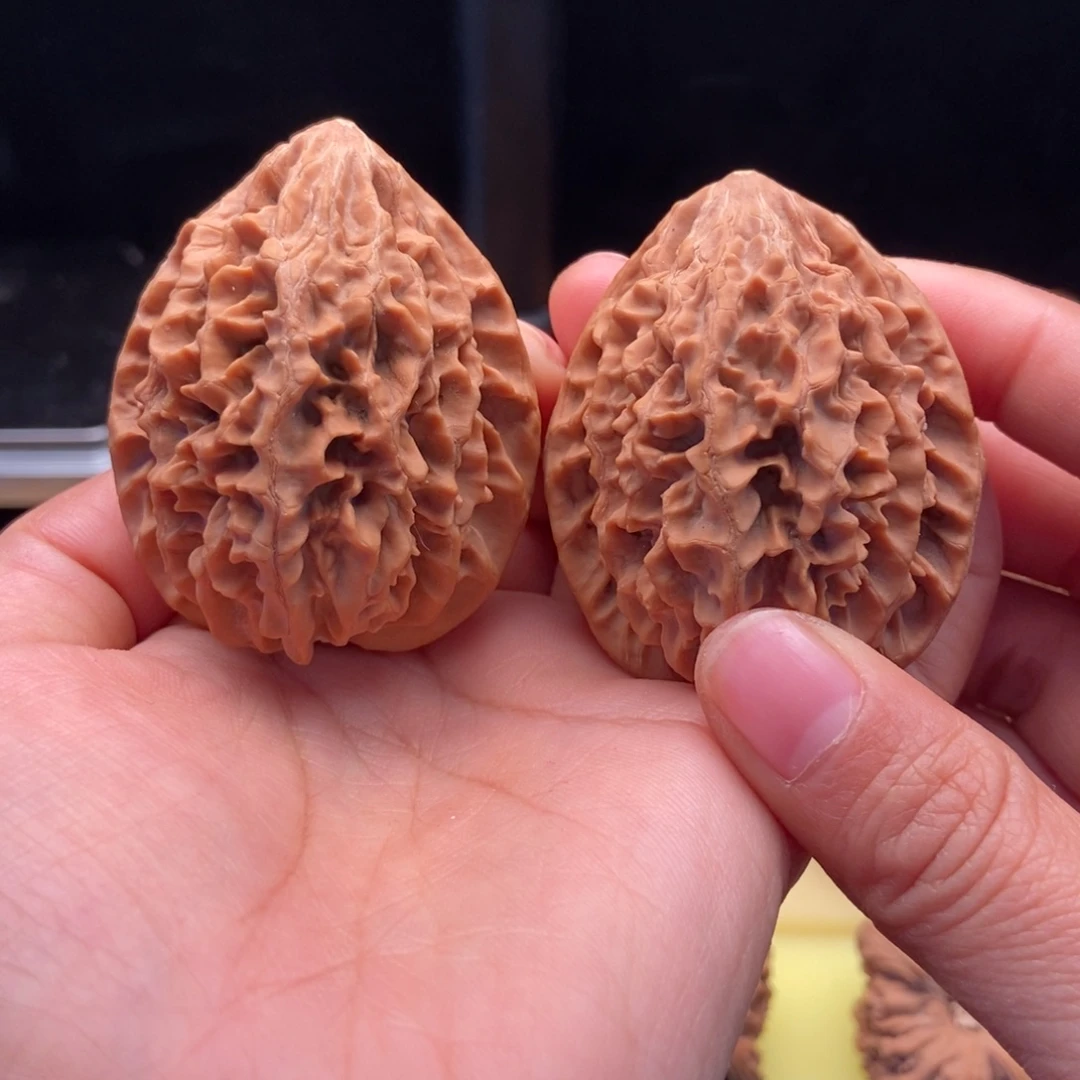 吊坠文玩核桃43招财鼠红皮全品