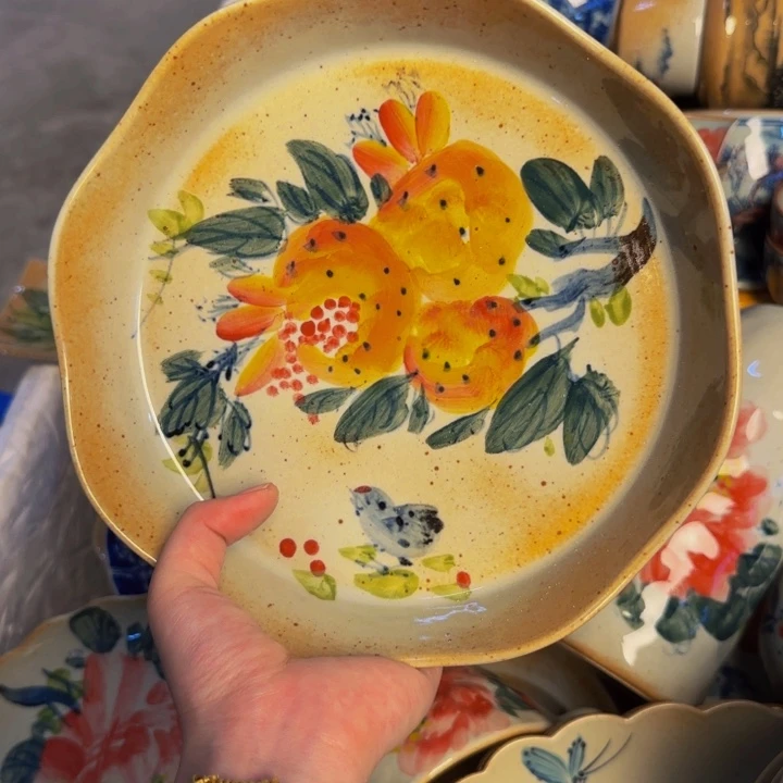 瓷片景德镇陶瓷手工手绘