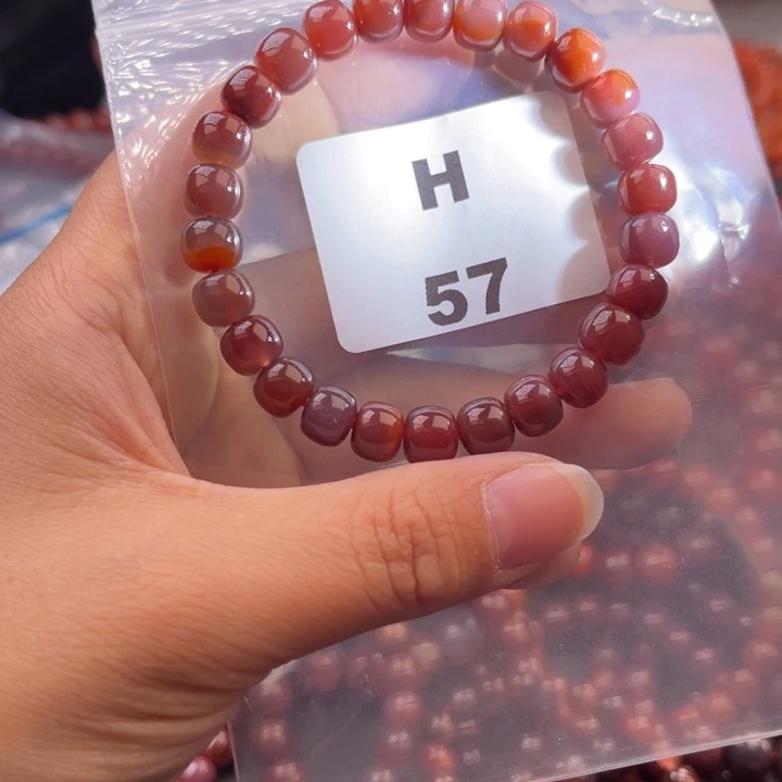 南红玛瑙未镶嵌多样性发货默认微瑕称重8mm