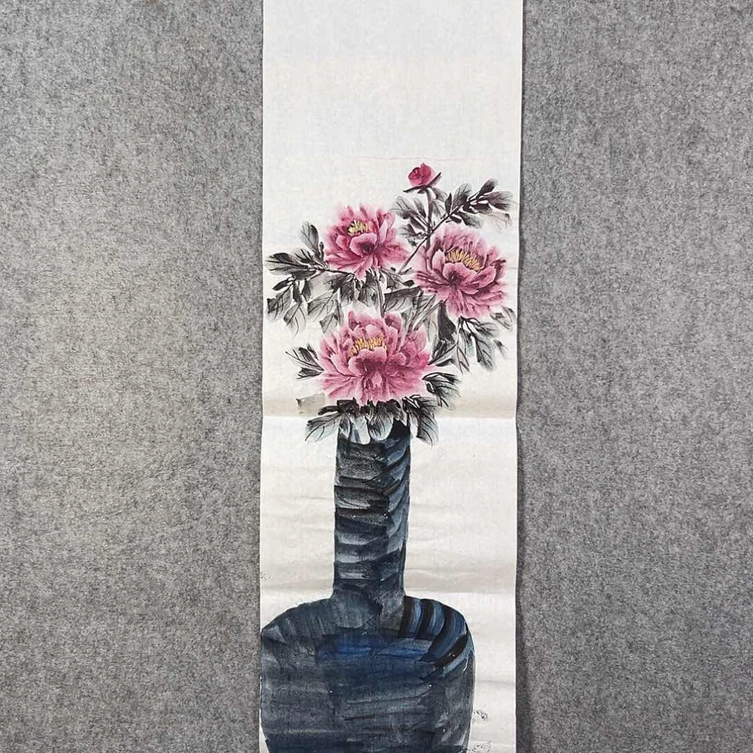 国画538 花鸟在此鸣叫的声响声