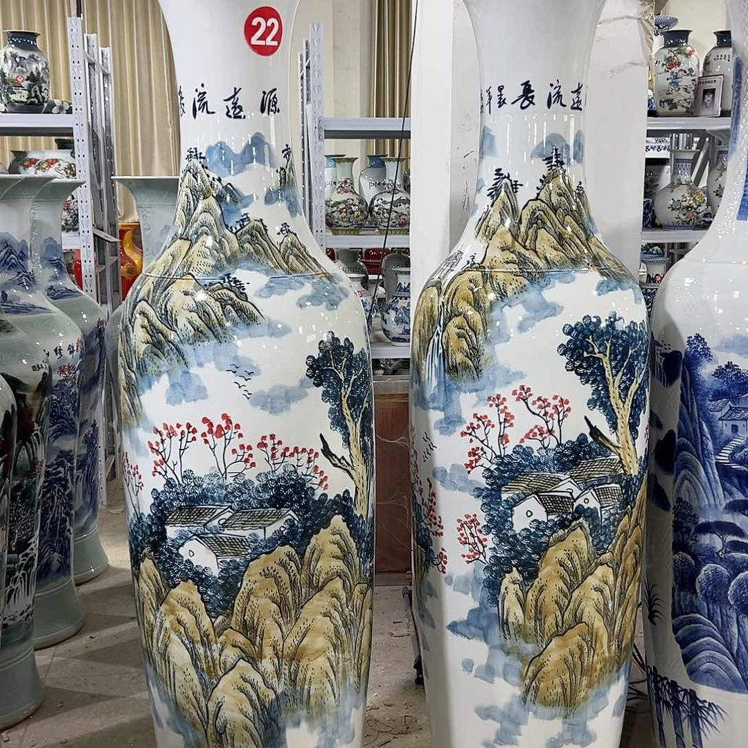 瓶远***辰景德镇陶瓷1.4米高度一对