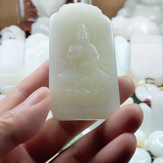 手链未镶嵌和田玉（白玉）