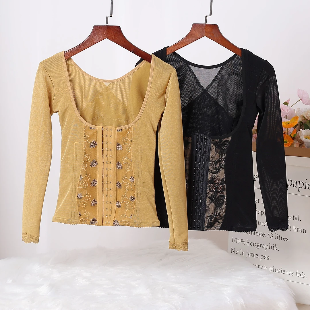 美容院长夹调整型舒适产后收腹美体修身体雕长背长背心1