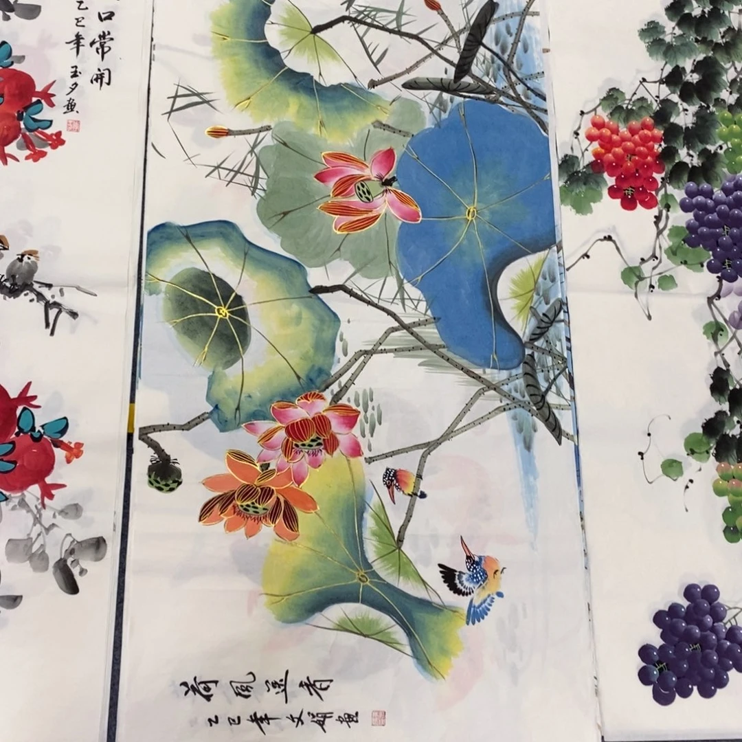 国画尺寸140✖️70四尺手绘画画