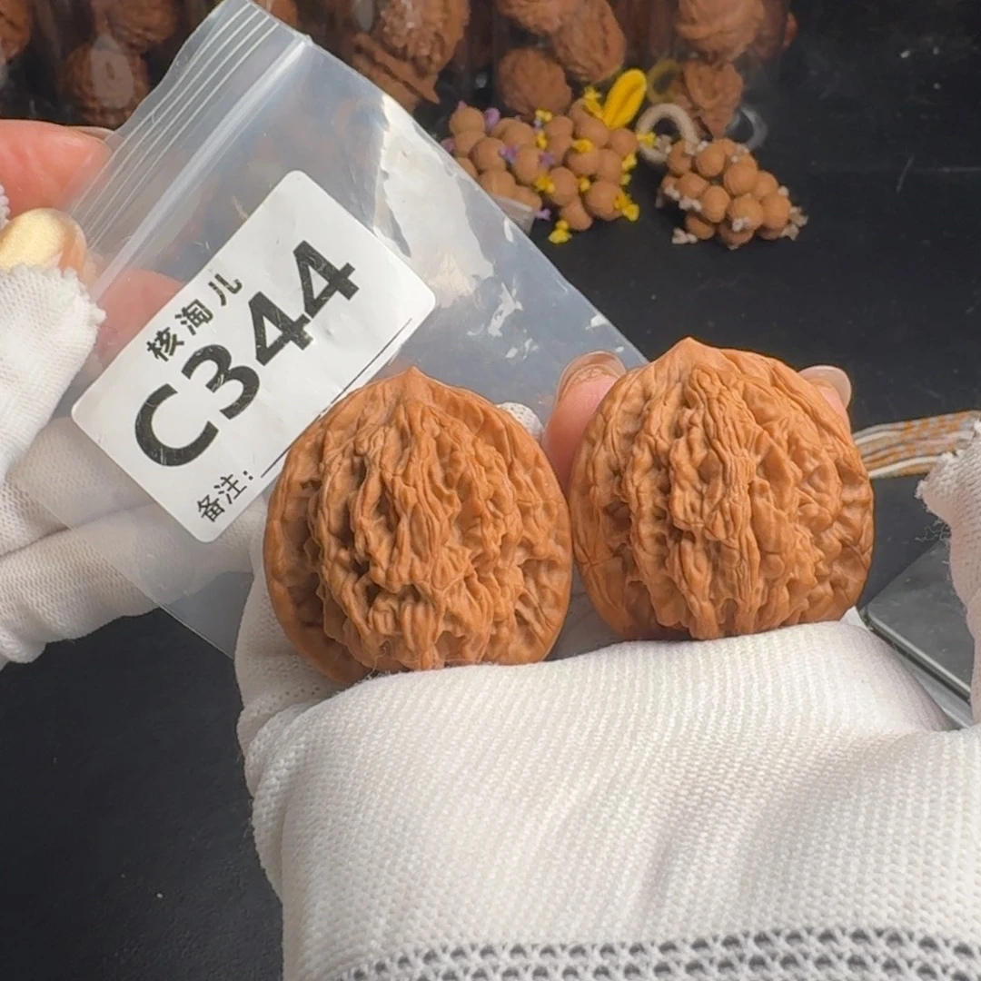 把件文玩核桃40虎头C344