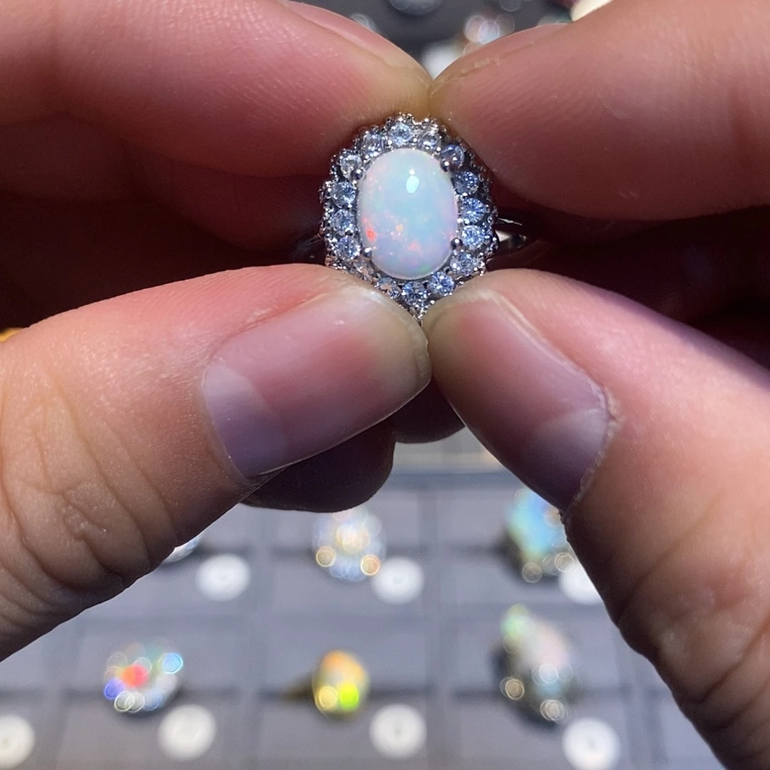 欧泊欧泊戒指合金